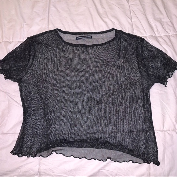 Brandy Melville Glitter Top - Picture 3 of 4